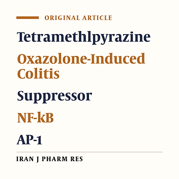 Potent Anti-Inflammatory Activity of Tetramethylpyrazine Is Mediated through Suppression of NF-k