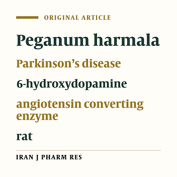 Peganum Harmala L. Extract Reduces Oxidative Stress and Improves Symptoms in 6-Hydroxydopamine-Induced Parkinson’s Disease in Rats