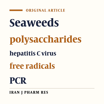 Antiviral Profile of Brown and Red Seaweed Polysaccharides Against Hepatitis C Virus