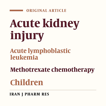 Monitoring and Treatment of Acute Kidney Injury in Children with Acute Lymphoblastic Leukemia After High Dose Methotrexate Chemotherapy