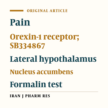Intra-accumbal Orexin-1 Receptors are Involved in Antinociception Induced by Stimulation of the Lateral Hypothalamus in the Formalin Test as an Animal Model of Persistent Inflammatory Pain