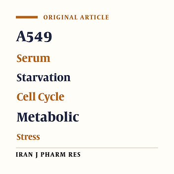 Human Lung Carcinoma Reaction against Metabolic Serum Deficiency Stress