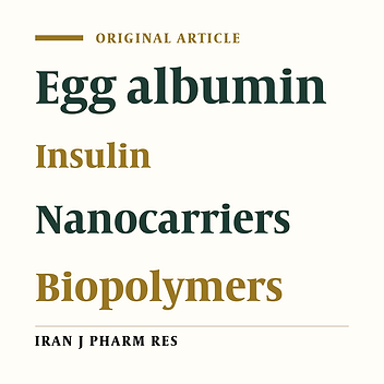 An In-vitro Investigation of Swelling Controlled Delivery of Insulin from Egg Albumin Nanocarriers