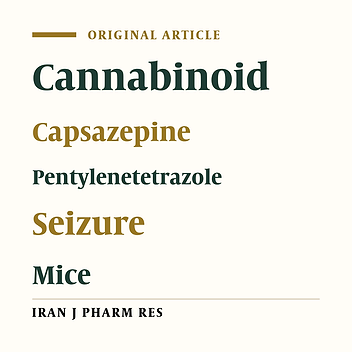 Interaction between Cannabinoid Compounds and Capsazepine in Protection against Acute Pentylenetetrazole-induced Seizure in Mice