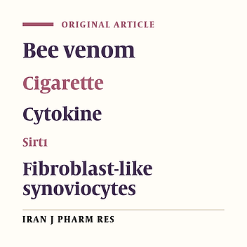 Immunomodulatory Effects of Bee Venom in Human Synovial Fibroblast Cell Line