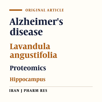 Protein Drug Targets of Lavandula angustifolia on treatment of Rat Alzheimer's Disease