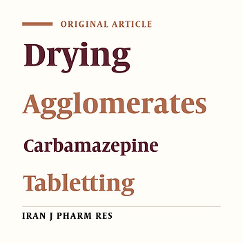 Effect of Drying Phase on the Agglomerates Prepared by Spherical Crystallization