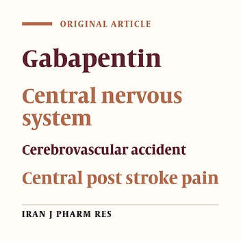 The Efficacy of Gabapentin in Patients with Central Post-stroke Pain