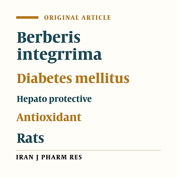 Preventive Effects of Aqueous Extract of Berberis integerrima Bge. Root on Liver Injury Induced by Diabetes Mellitus (Type 1) in Rats