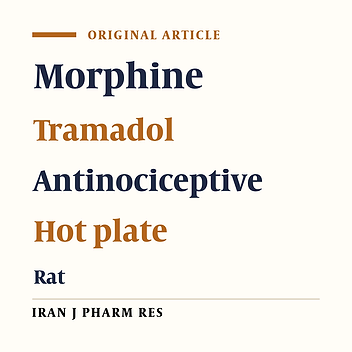 Time Dependent Antinociceptive Effects of Morphine and Tramadol in the Hot Plate Test: Using Different Methods of Drug Administration in Female Rats