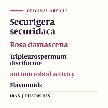 Antimicrobial Activities of Three Medicinal Plants and Investigation of Flavonoids of Tripleurospermum disciforme