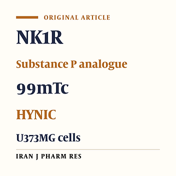 Synthesis and Preliminary Evaluation of a New 99mTc Labeled Substance P Analogue as a Potential Tumor Imaging Agent