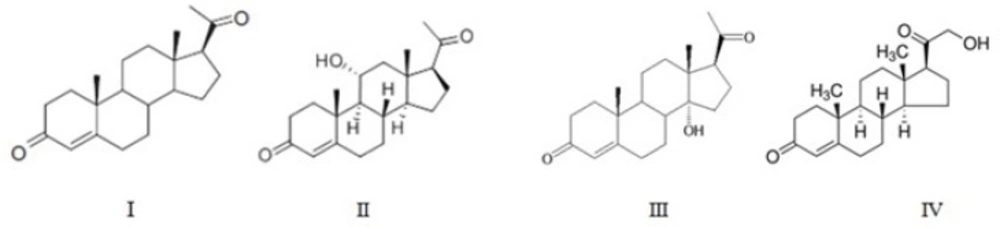The Structure of progesterone and its metabolites