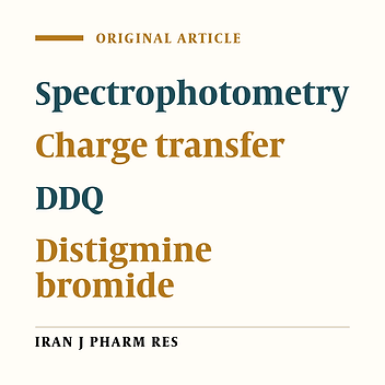 Spectrophotometric Determination of Distigmine Bromide, Cyclopentolate HCl, Diaveridine HCl and Tetrahydrozoline HCl via Charge Transfer Complex Formation with TCNQ and TCNE Reagents