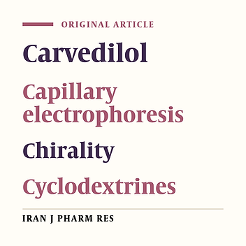 Cyclodextrine Screening for the Chiral Separation of Carvedilol by Capillary Electrophoresis