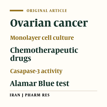 Effect of Chemotherapeutic Drugs on Caspase-3 Activity, as a Key Biomarker for Apoptosis in Ovarian Tumor Cell Cultured as Monolayer. A Pilot Study