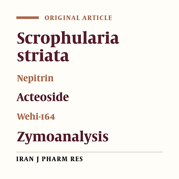 Two Matrix Metalloproteinase Inhibitors from Scrophularia Striata Boiss