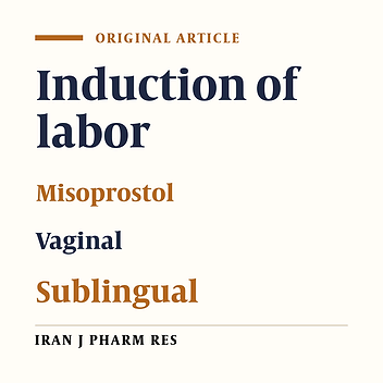 Vaginal Versus Sublingual Misoprostol for Labor Induction at Term and Post Term: a Randomized Prospective Study