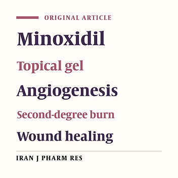 Effects of Minoxidil Gel on Burn Wound Healing in Rats