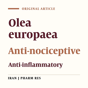 Evaluation of Anti-Inflammatory and Anti-Nociceptive Effects of Defatted Fruit Extract of Olea europaea