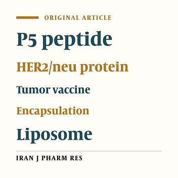 Optimization of a Method to Prepare Liposomes Containing HER2/Neu- Derived Peptide as a Vaccine Delivery System for Breast Cancer