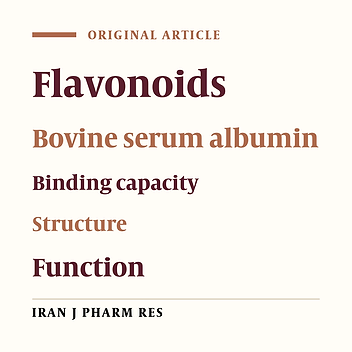 Comparative Binding Affinities of Flavonoid Phytochemicals with Bovine Serum Albumin