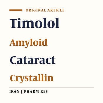 Does Long-Term Administration of a Beta-Blocker (Timolol) Induce Fibril-Based Cataract Formation In-vivo?