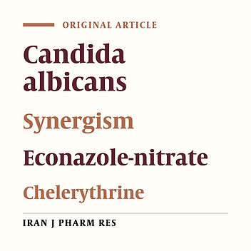 Synergistic Activity of Econazole-Nitrate and Chelerythrine against Clinical Isolates of Candida albicans
