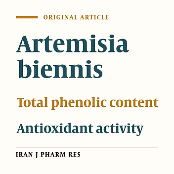 Total Phenolic Contents and Antioxidant Activities of Different Extracts and Fractions from the Aerial Parts of Artemisia biennis Willd