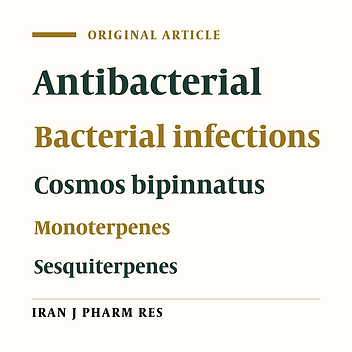 Chemical Composition and Antibacterial Activity of Essential Oil of Cosmos bipinnatus Cav. Leaves from South Africa