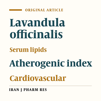 Effect of Dietary Ethanolic Extract of Lavandula officinalis on Serum Lipids Profile in Rats