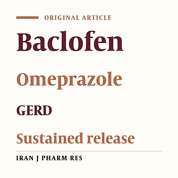 Effect of a Combination of Omeprazole Plus Sustained Release Baclofen Versus Omeprazole Alone on Symptoms of Patients with Gastroesophageal Reflux Disease (GERD)