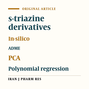 RP-HPTLC Retention Data in Correlation with the In-silico ADME Properties of a Series of s-triazine Derivatives