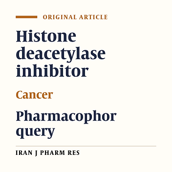 Search for the Pharmacophore of Histone Deacetylase Inhibitors Using Pharmacophore Query and Docking Study
