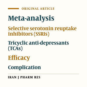 Meta-analysis of Selective Serotonin Reuptake Inhibitors (SSRIs) Compared to Tricyclic Antidepressants (TCAs) in the Efficacy and Safety of Anti-depression Therapy in Parkinson's Disease(PD) Patients