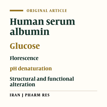 Glucose and Fluoxetine Induce Fine Structural Change in Human Serum Albumin