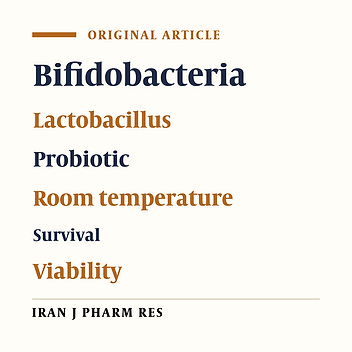 Evaluation of Probiotic Survivability in Yogurt Exposed To Cold Chain Interruption