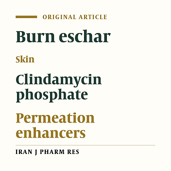 Enhancement Effect of Trypsin on Permeation of Clindamycin Phosphate Through Third-degree Burn Eschar