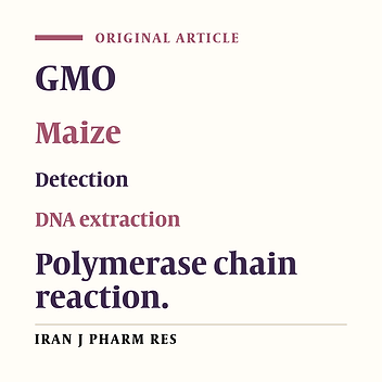 Detection of Genetically Modified Maize in Processed Foods Sold Commercially in Iran by Qualitative PCR