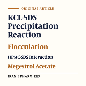 Precipitation Reaction of SDS and Potassium Salts in Flocculation of a Micronized Megestrol Acetate Suspension