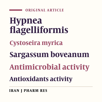 Biological Activity and Chemical Constituents of Red and Brown Algae from the Persian Gulf