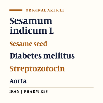 Endothelium-dependent Effect of Sesame Seed Feeding on Vascular Reactivity of Streptozotocin-diabetic Rats: Underlying Mechanisms