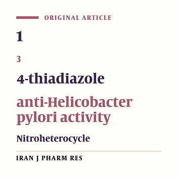 Anti-Helicobacter pylori activity and Structure-Activity Relationship study of 2-Alkylthio-5-(nitroaryl)-1,3,4-thiadiazole Derivatives