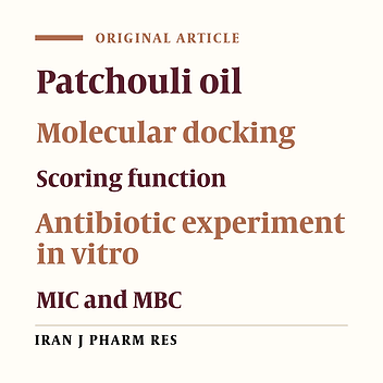 Evaluation of the Antibacterial Activity of Patchouli Oil