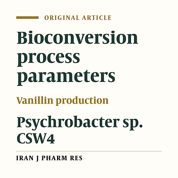 Application of Taguchi Design and Response Surface Methodology for Improving Conversion of Isoeugenol into Vanillin by Resting Cells of Psychrobacter sp. CSW4