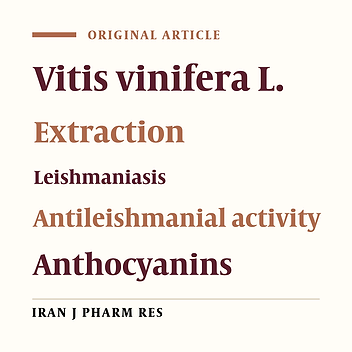 The Effect of Vitis vinifera L. Leaves Extract on Leishmania infantum