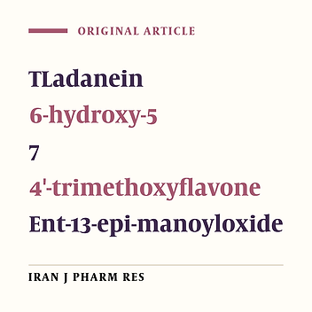 Labdane-Type Diterpene and Two Flavones from Salvia Sharifii Rech. f. and Esfan. and their Biological Activities