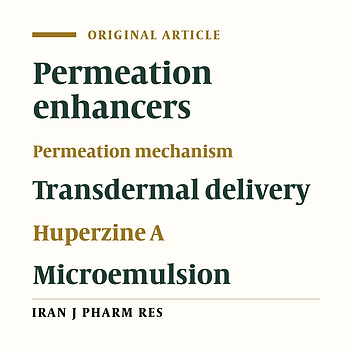 Synergistic Effect and Mechanism of Cineole and Terpineol on In-vitro Transdermal Delivery of Huperzine A from Microemulsions