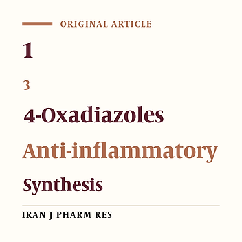 Synthesis, Characterization and Anti-Inflammatory Activity of Some 1, 3,4 -Oxadiazole Derivatives