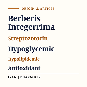 Effects of Aqueous Extract of Berberis integerrima Root on Some Physiological Parameters in Streptozotocin-Induced Diabetic Rats
